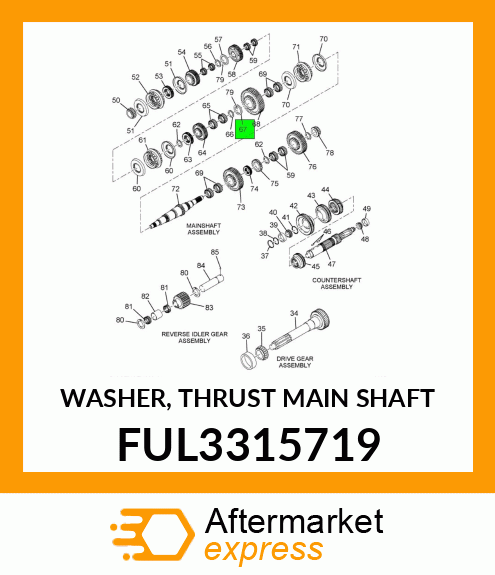 WASHER, THRUST MAIN SHAFT FUL3315719