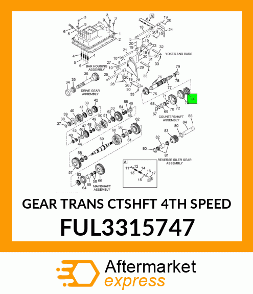 GEAR TRANS CTSHFT 4TH SPEED FUL3315747