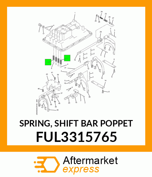 SPRING, SHIFT BAR POPPET FUL3315765