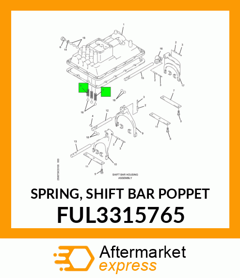 SPRING, SHIFT BAR POPPET FUL3315765