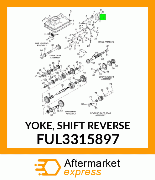 YOKE, SHIFT REVERSE FUL3315897