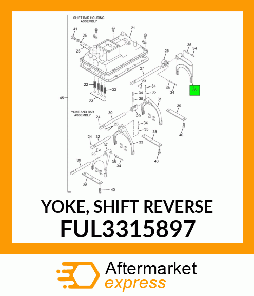 YOKE, SHIFT REVERSE FUL3315897