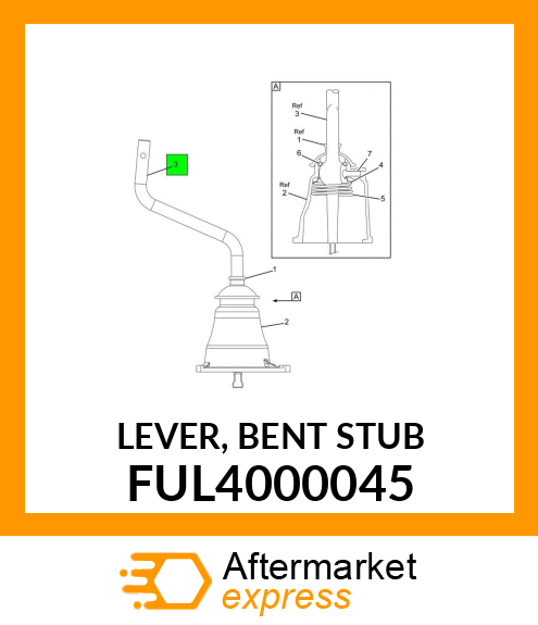 LEVER, BENT STUB FUL4000045