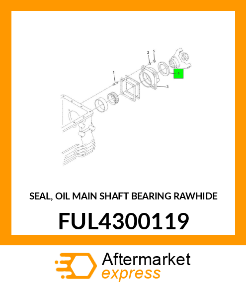 SEAL, OIL MAIN SHAFT BEARING RAWHIDE FUL4300119