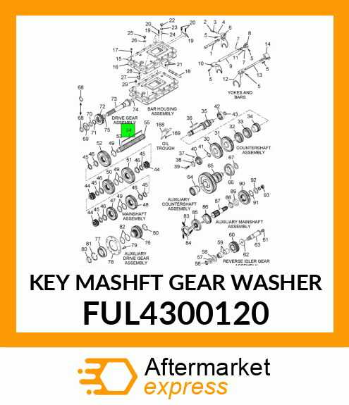 KEY MASHFT GEAR WASHER FUL4300120