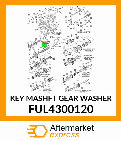 KEY MASHFT GEAR WASHER FUL4300120