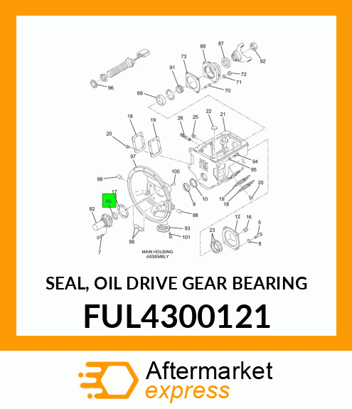 SEAL, OIL DRIVE GEAR BEARING FUL4300121