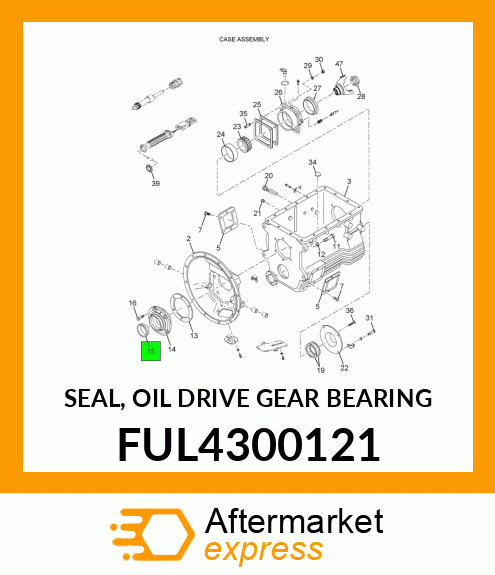 SEAL, OIL DRIVE GEAR BEARING FUL4300121