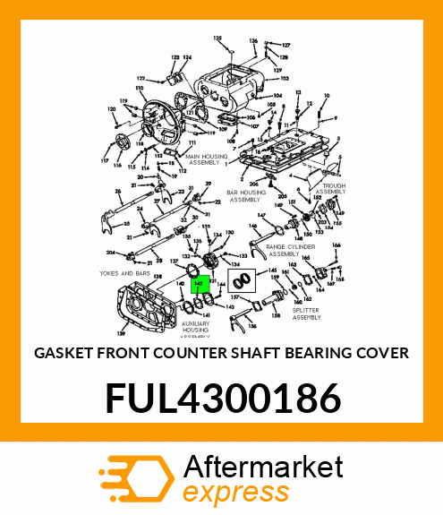GASKET FRONT COUNTER SHAFT BEARING COVER FUL4300186