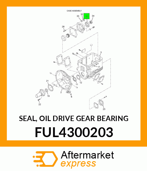 SEAL, OIL DRIVE GEAR BEARING FUL4300203