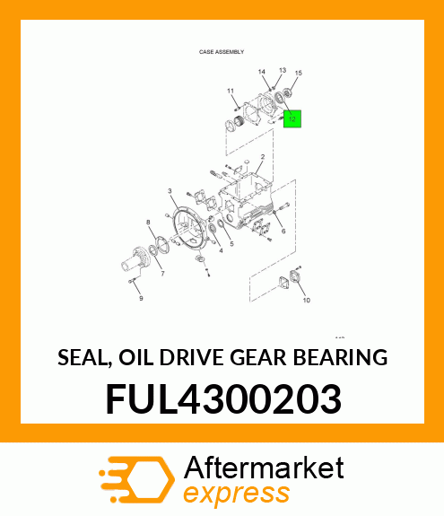 SEAL, OIL DRIVE GEAR BEARING FUL4300203