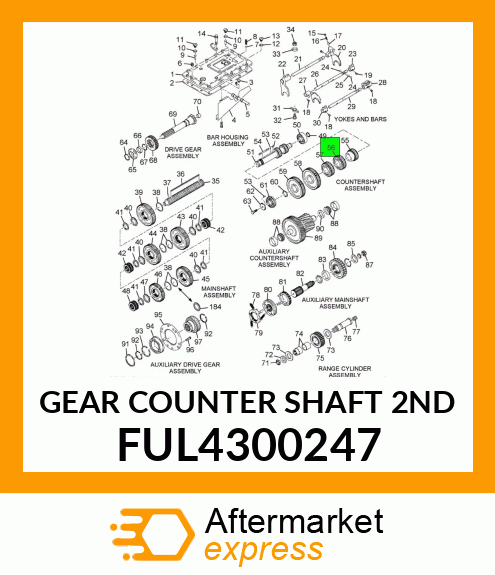 GEAR COUNTER SHAFT 2ND FUL4300247