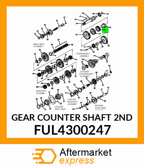 GEAR COUNTER SHAFT 2ND FUL4300247