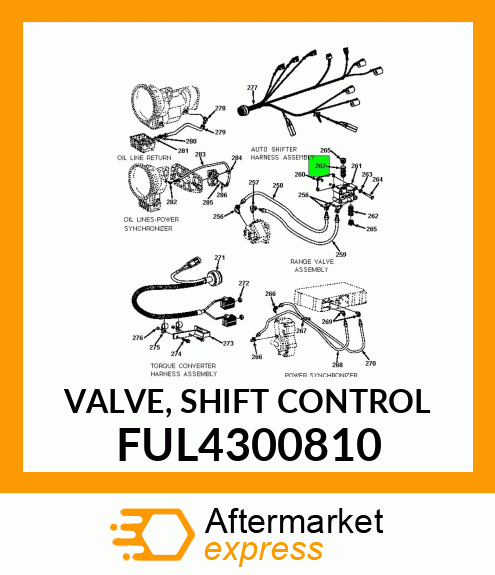 VALVE, SHIFT CONTROL FUL4300810