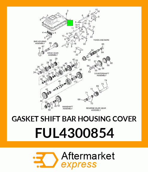 GASKET SHIFT BAR HOUSING COVER FUL4300854