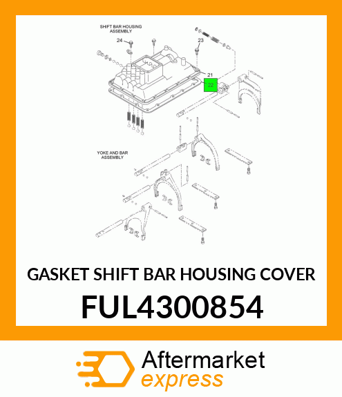 GASKET SHIFT BAR HOUSING COVER FUL4300854