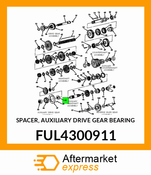 SPACER, AUXILIARY DRIVE GEAR BEARING FUL4300911