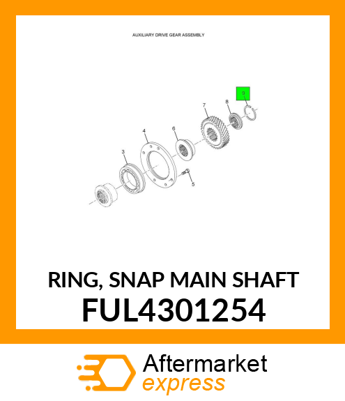 RING, SNAP MAIN SHAFT FUL4301254