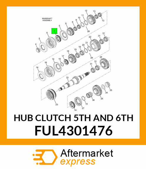 HUB CLUTCH 5TH AND 6TH FUL4301476