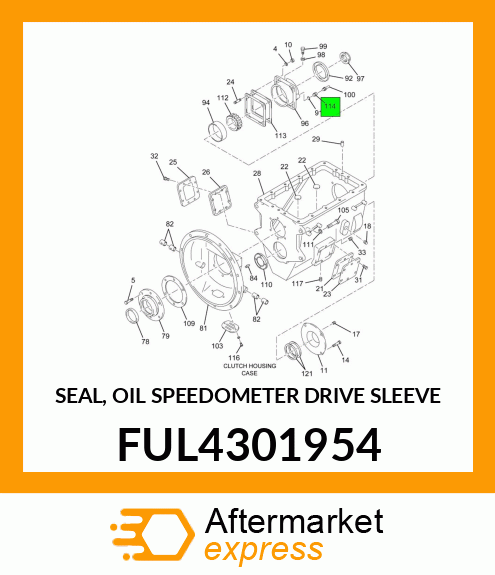 SEAL, OIL SPEEDOMETER DRIVE SLEEVE FUL4301954