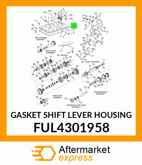 GASKET SHIFT LEVER HOUSING FUL4301958