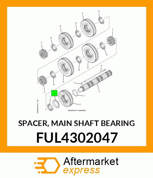 SPACER, MAIN SHAFT BEARING FUL4302047