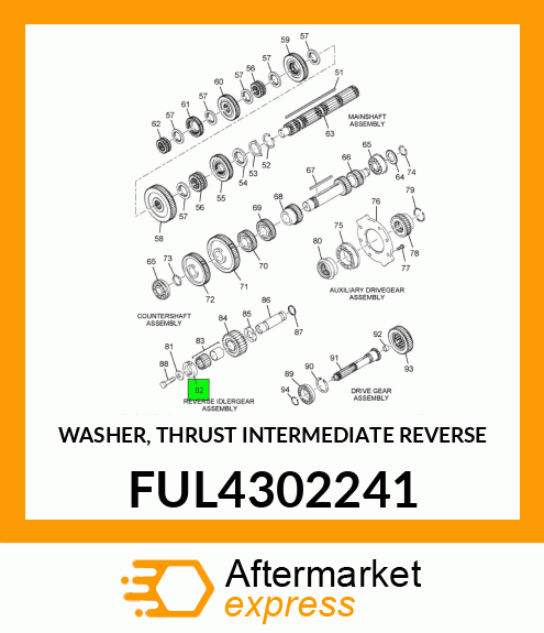 WASHER, THRUST INTERMEDIATE REVERSE FUL4302241