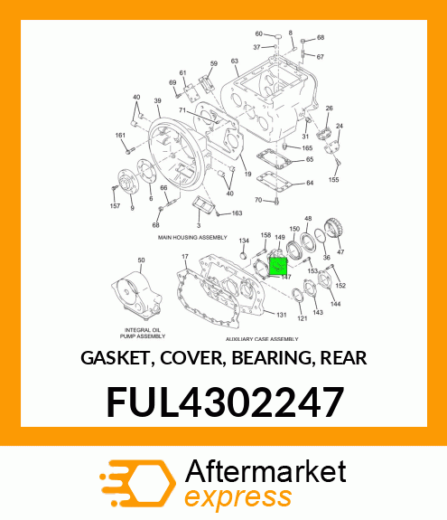 GASKET, COVER, BEARING, REAR FUL4302247