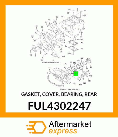 GASKET, COVER, BEARING, REAR FUL4302247