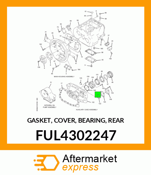 GASKET, COVER, BEARING, REAR FUL4302247