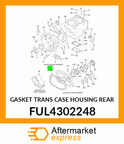 GASKET TRANS CASE HOUSING REAR FUL4302248