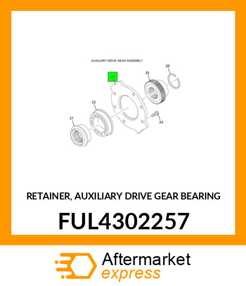 RETAINER, AUXILIARY DRIVE GEAR BEARING FUL4302257