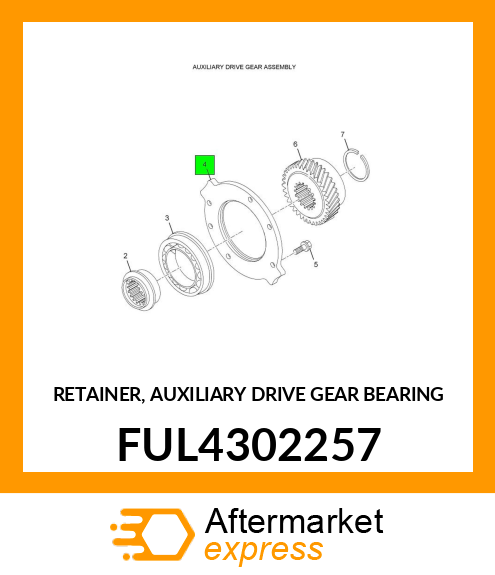 RETAINER, AUXILIARY DRIVE GEAR BEARING FUL4302257