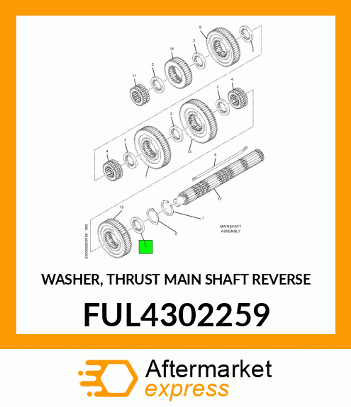 WASHER, THRUST MAIN SHAFT REVERSE FUL4302259