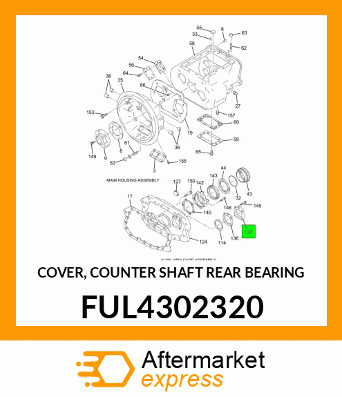 COVER, COUNTER SHAFT REAR BEARING FUL4302320