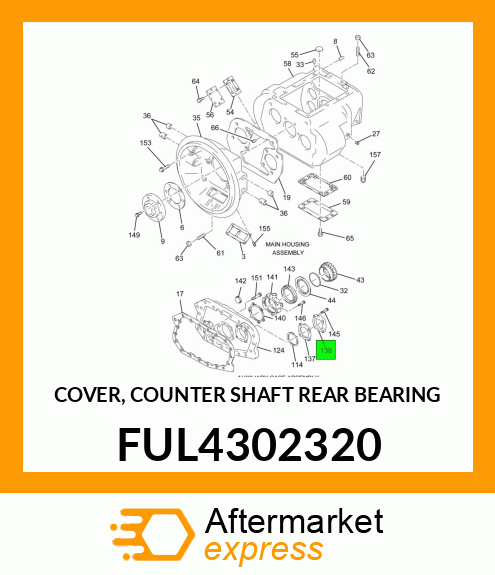 COVER, COUNTER SHAFT REAR BEARING FUL4302320