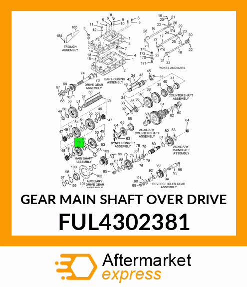 GEAR MAIN SHAFT OVER DRIVE FUL4302381