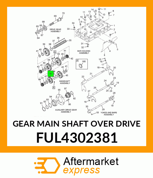 GEAR MAIN SHAFT OVER DRIVE FUL4302381
