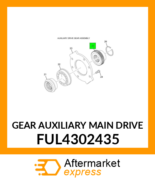 GEAR AUXILIARY MAIN DRIVE FUL4302435