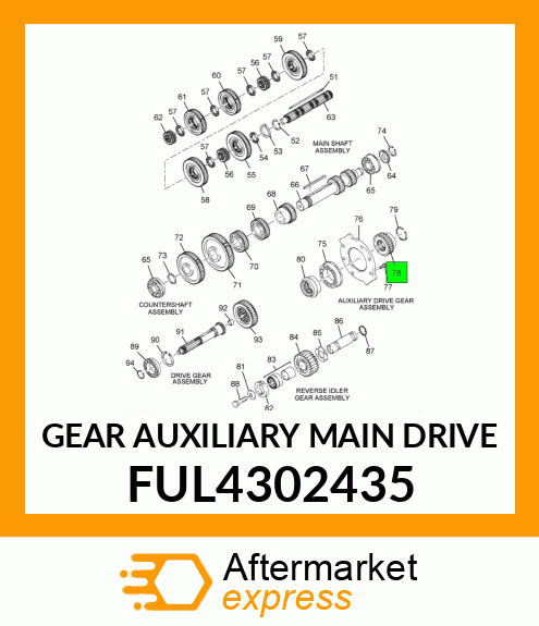 GEAR AUXILIARY MAIN DRIVE FUL4302435