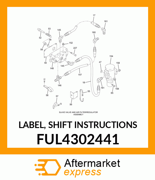 LABEL, SHIFT INSTRUCTIONS FUL4302441