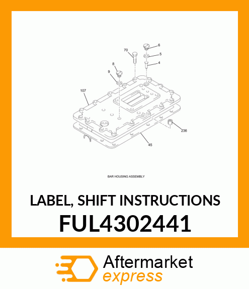 LABEL, SHIFT INSTRUCTIONS FUL4302441