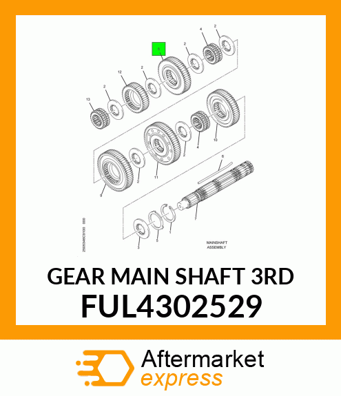 GEAR MAIN SHAFT 3RD FUL4302529