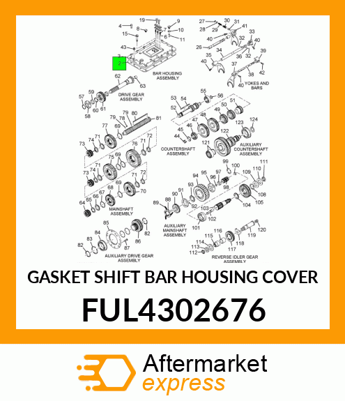 GASKET SHIFT BAR HOUSING COVER FUL4302676
