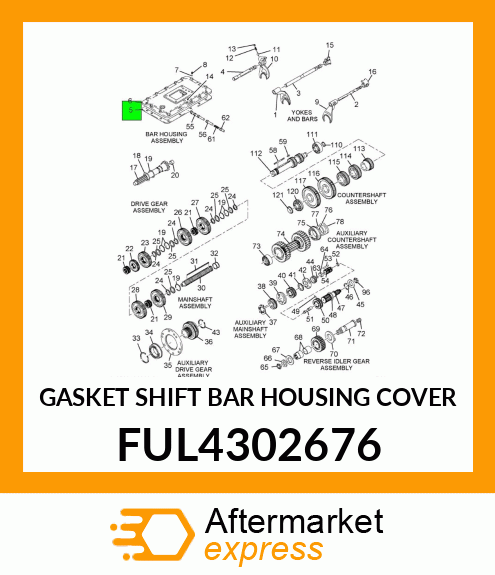 GASKET SHIFT BAR HOUSING COVER FUL4302676