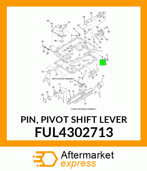 PIN, PIVOT SHIFT LEVER FUL4302713