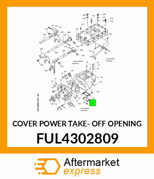 COVER POWER TAKE- OFF OPENING FUL4302809