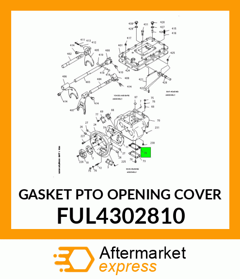 GASKET PTO OPENING COVER FUL4302810