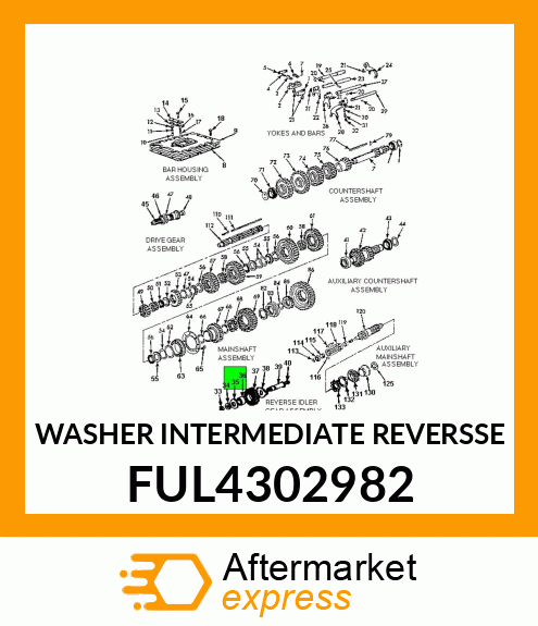 WASHER INTERMEDIATE REVERSSE FUL4302982