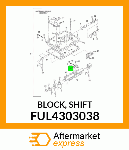 BLOCK, SHIFT FUL4303038